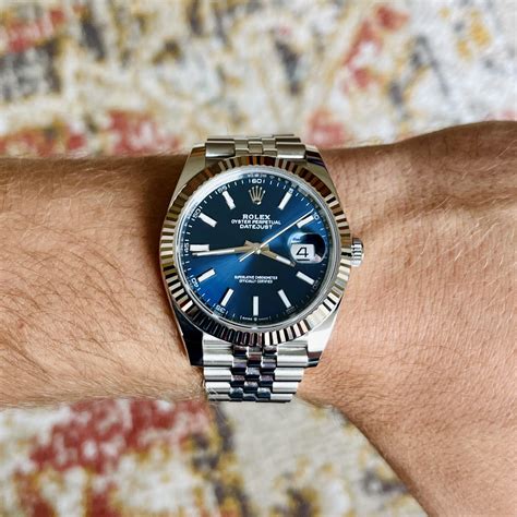 rolex datejust blue diamond dial wrist|rolex datejust full diamond preis.